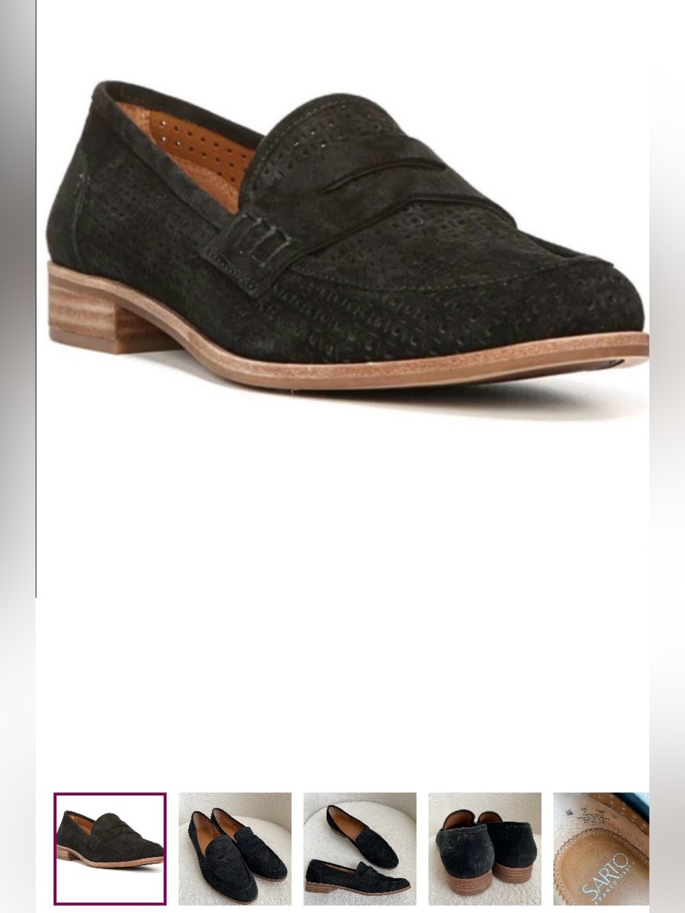 Franco Sarto Black Suede Loafers for a comfortable flat stylish look!